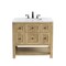 James Martin Vanities Breckenridge 36in Single Vanity, Light Natural Oak w/ 3 CM Arctic Fall Top 330-V36-LNO-3AF - alternate 1